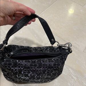 Elegant Black Floral Women's Bag